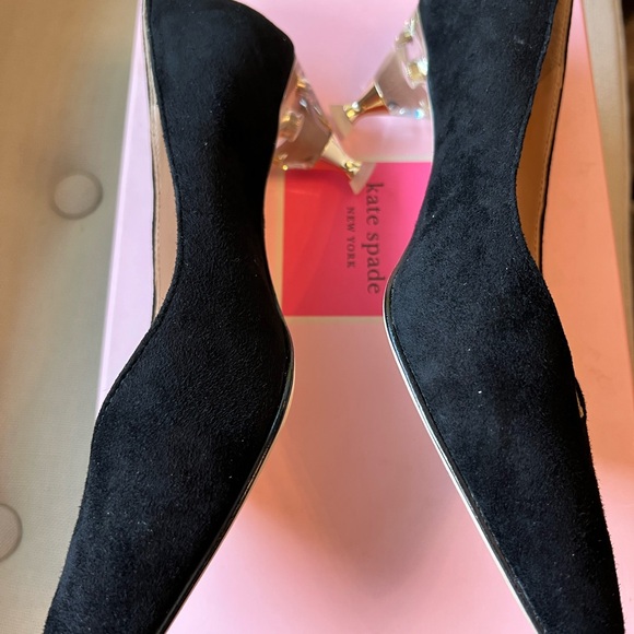 Kate Spade kitten heel - black suede - Coco 6.5 NEVER WORN - new in box - Picture 5 of 9